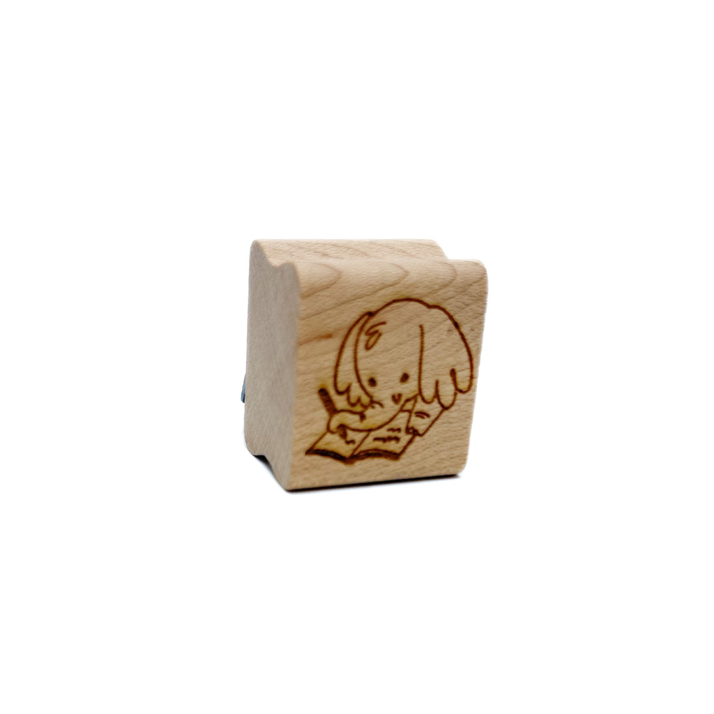 Journaling Elephant Rubber Stamp