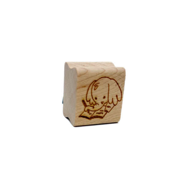 Journaling Elephant Rubber Stamp