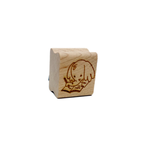 Journaling Elephant Rubber Stamp