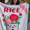 Rice All Day Fleece Lap Blanket