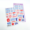 K-POP Concert Clear Sticker Sheet