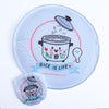 Rice is Life Pocket Collapsible Fan