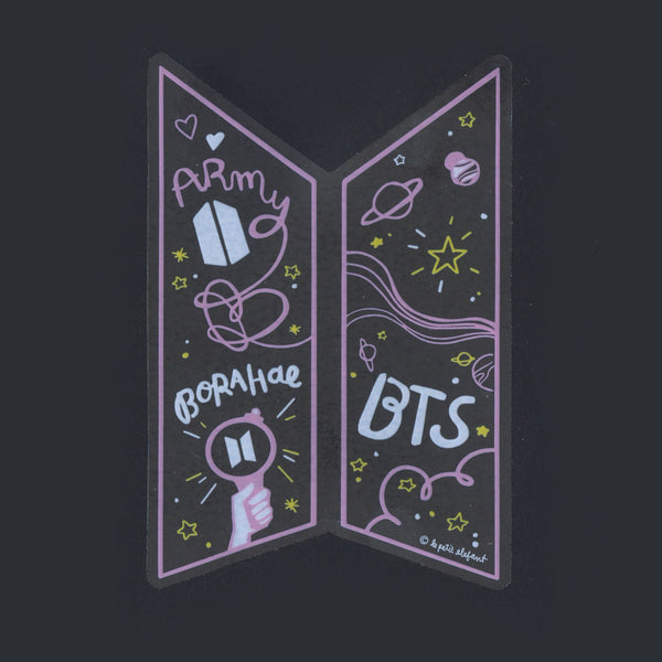 BTS Logo Clear Sticker