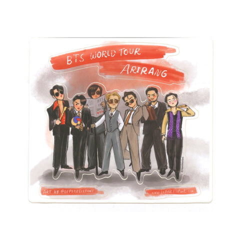 BTS World Tour Arirang 2.0 Sticker Sheet