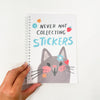 Never Not Collecting Stickers Kitty Reusable Sticker Book - Medium