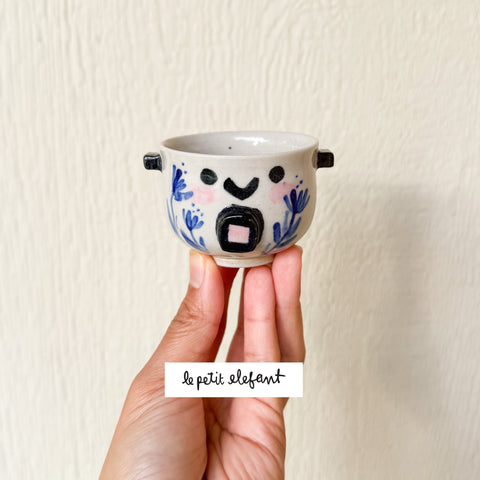 Blue Flowers Rice Cooker Ceramic