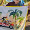 Mahal Kita Jeepney Fleece Lap Blanket
