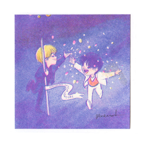 RunSeokjin Encore Running Wild Jimin and Jin Riso Art Print