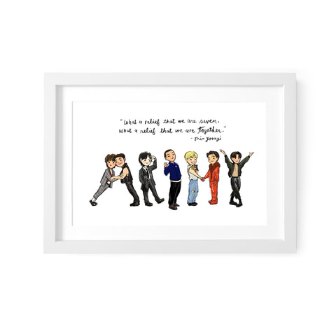 BTS OT7 Art Print