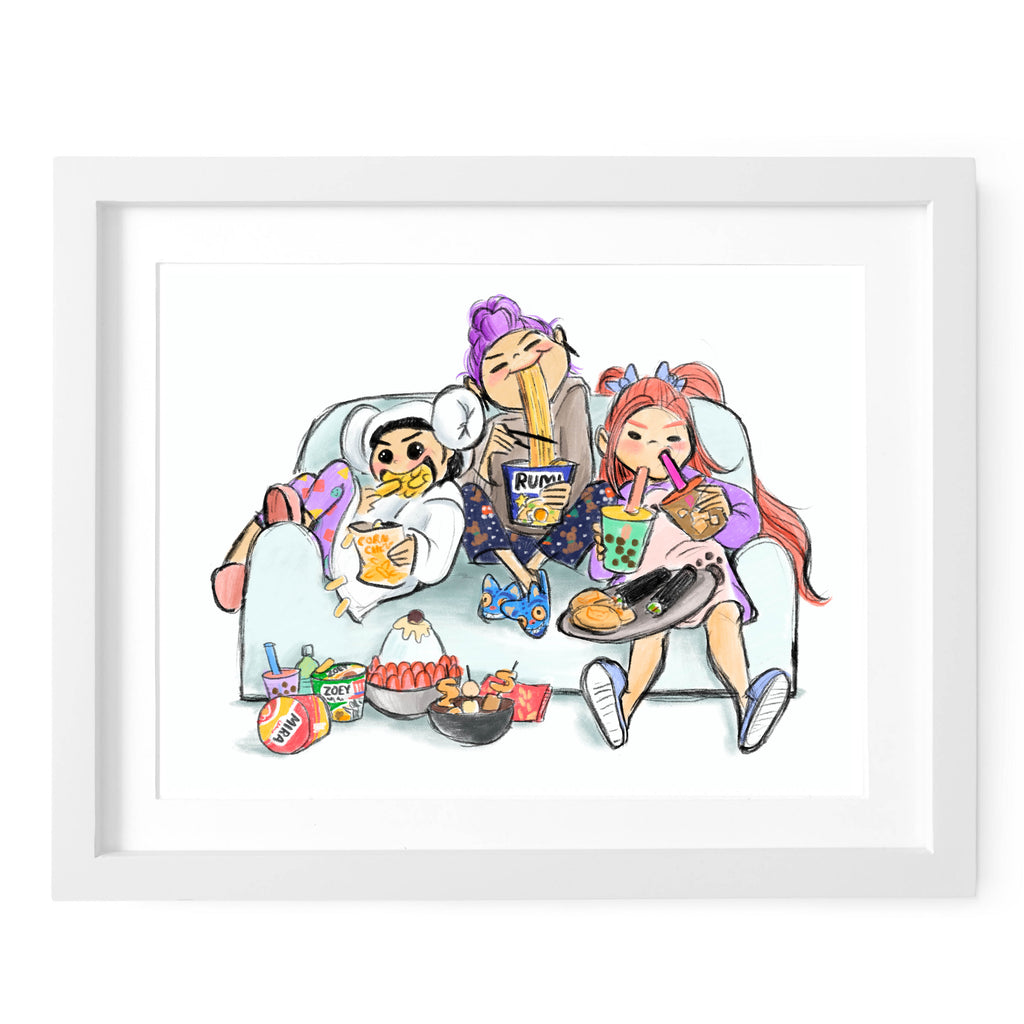 HUNTR/X Couch Art Print