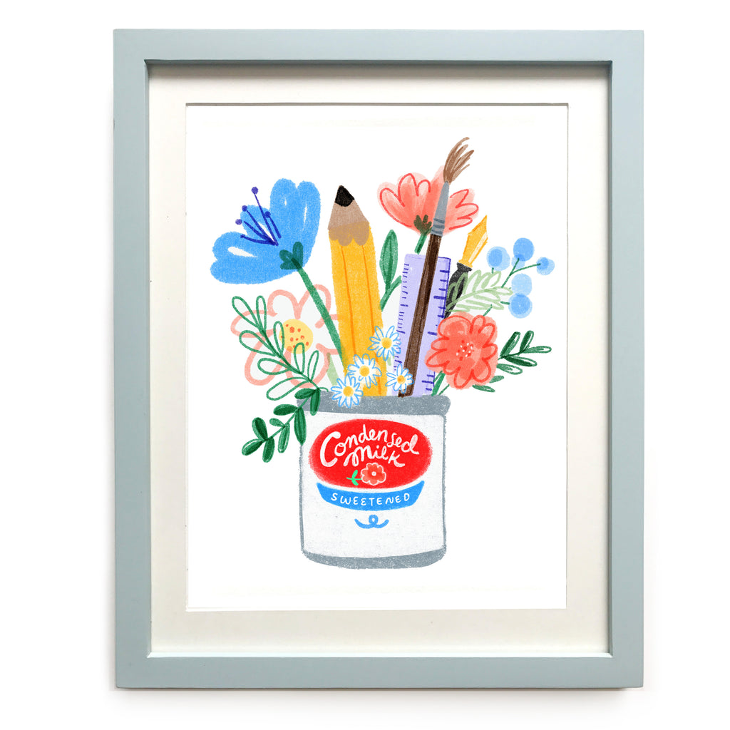 Stationery Bouquet Art Print