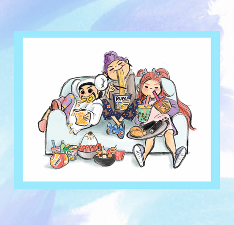 HUNTR/X Couch Fleece Lap Blanket