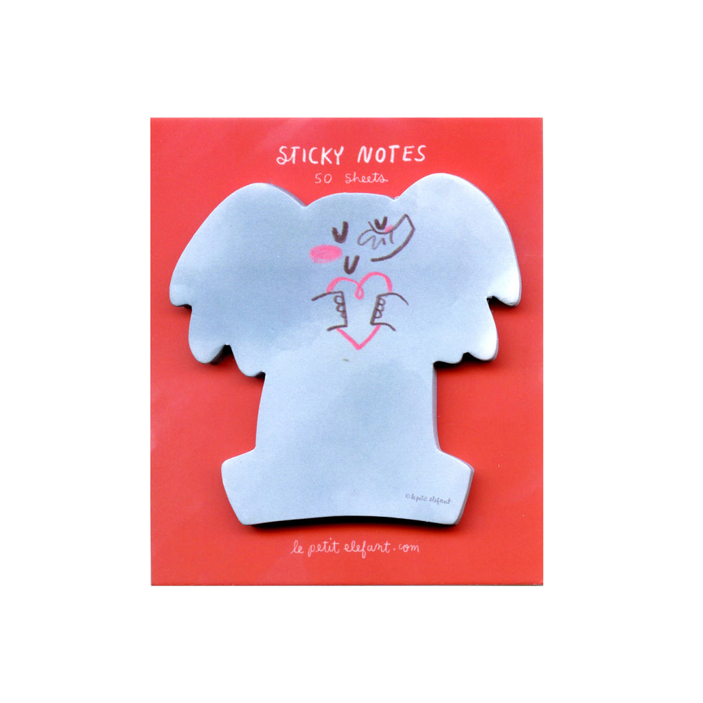 Elephant Love Sticky Notepad