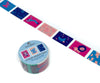 Blue and Pink Doodles Stamp Washi Tape