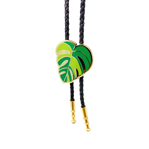 Monstera Leaf Bolo Tie