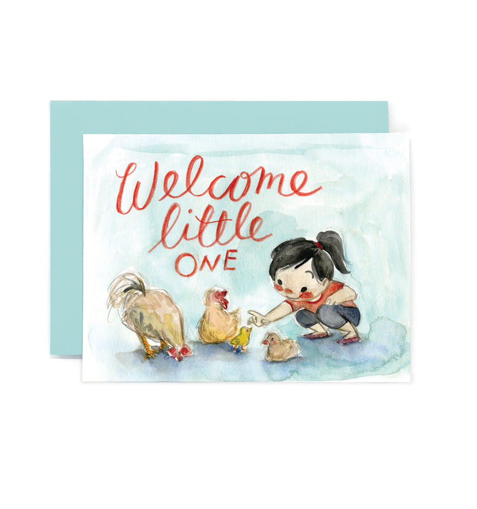 Welcome Little One Greeting Card