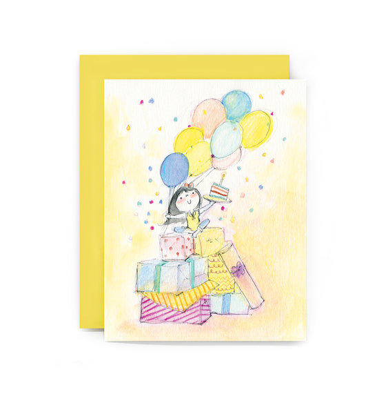 Confetti Birthday Girl Greeting Card