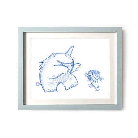 Rawr Art Print