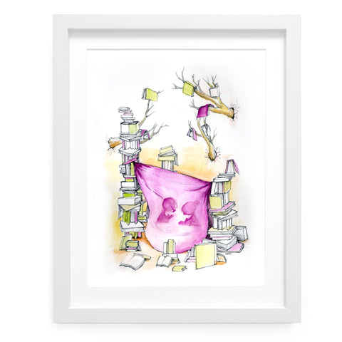 Literary Fort Art Print