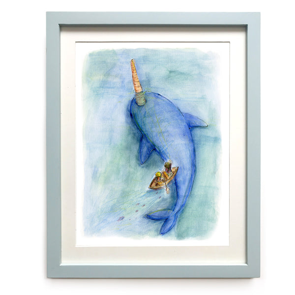 I Spy a Narwhal Art Print