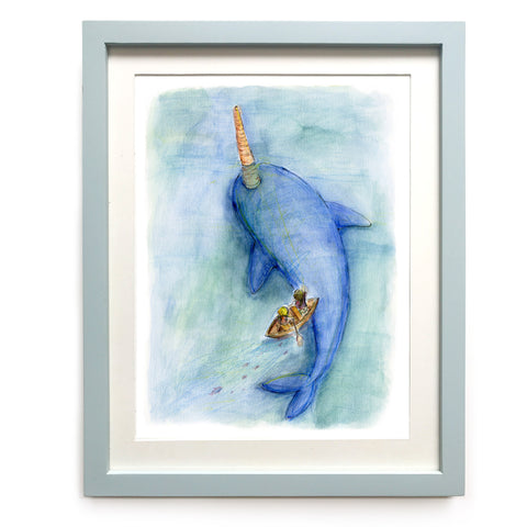 I Spy a Narwhal Art Print