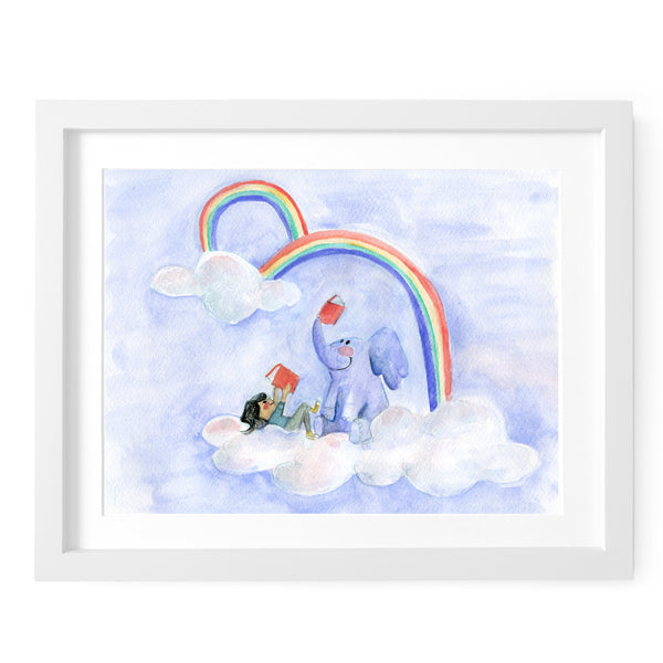 Reading Rainbow Art Print