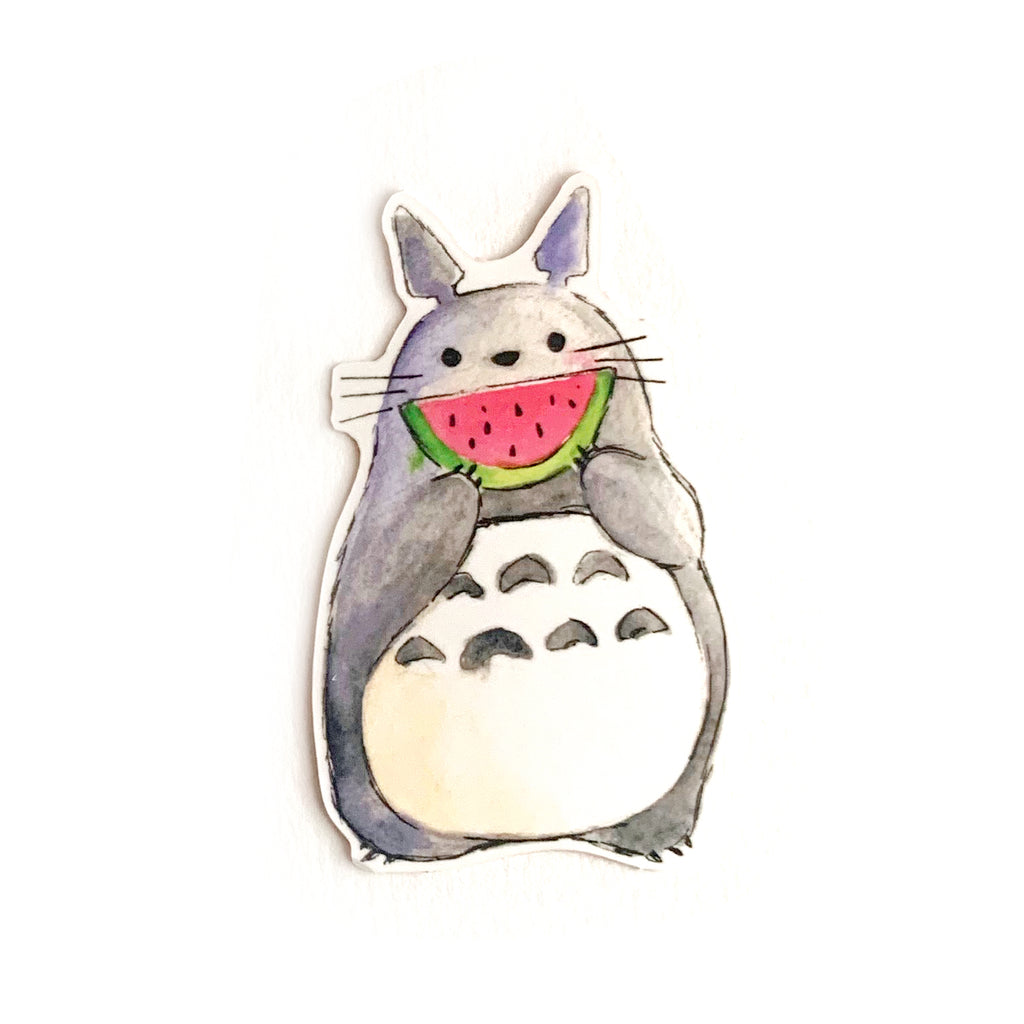 Watermelon Totoro Vinyl Sticker
